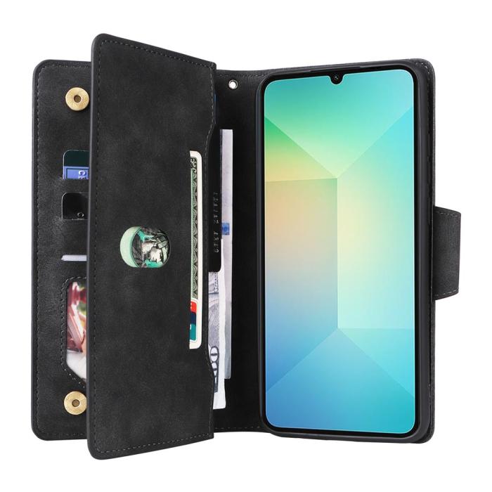 Bild 3, Samsung Galaxy A07 Fodral Multifunktionellt Läder Svart