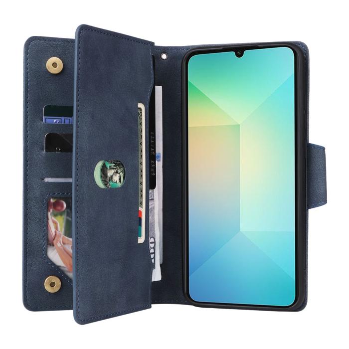 Bild 3, Samsung Galaxy A07 Fodral Multifunktionellt Läder Blå