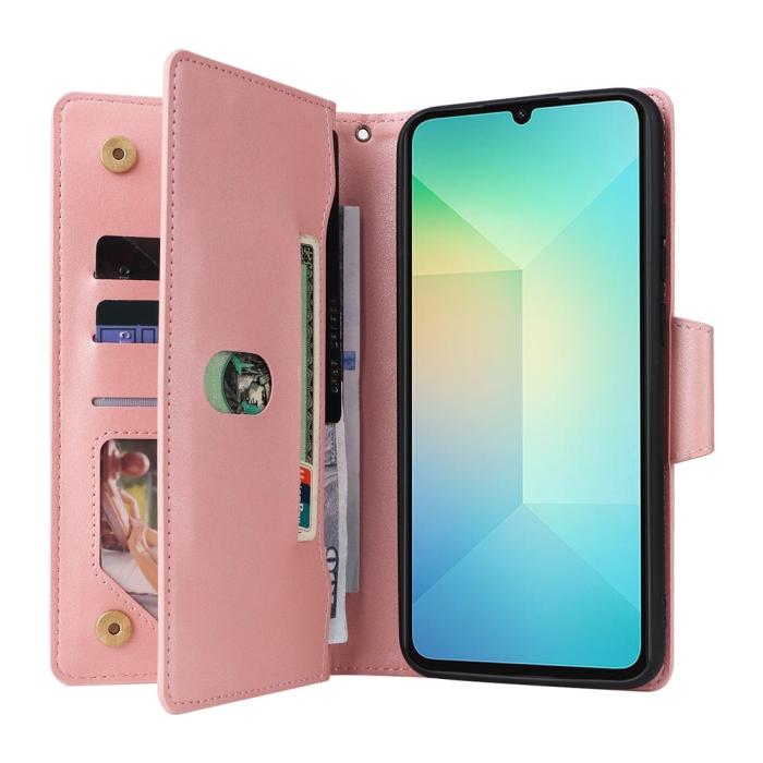 Bild 3, Samsung Galaxy A07 Fodral Multifunktionellt Läder Roséguld