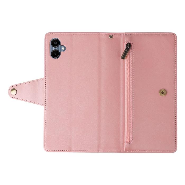 Bild 6, Samsung Galaxy A07 Fodral Multifunktionellt Läder Roséguld