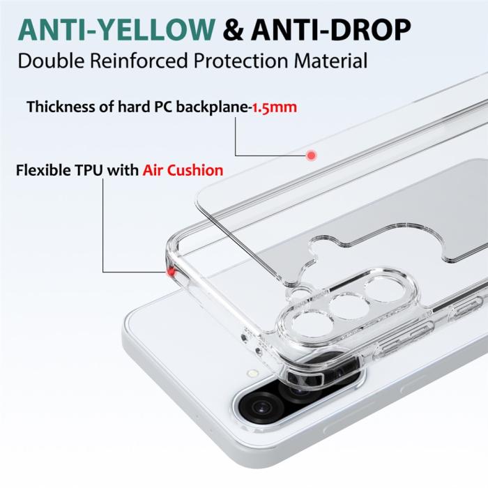 Bild 5, Samsung Galaxy A17 Skal Shockproof TPU / Akryl Transparent