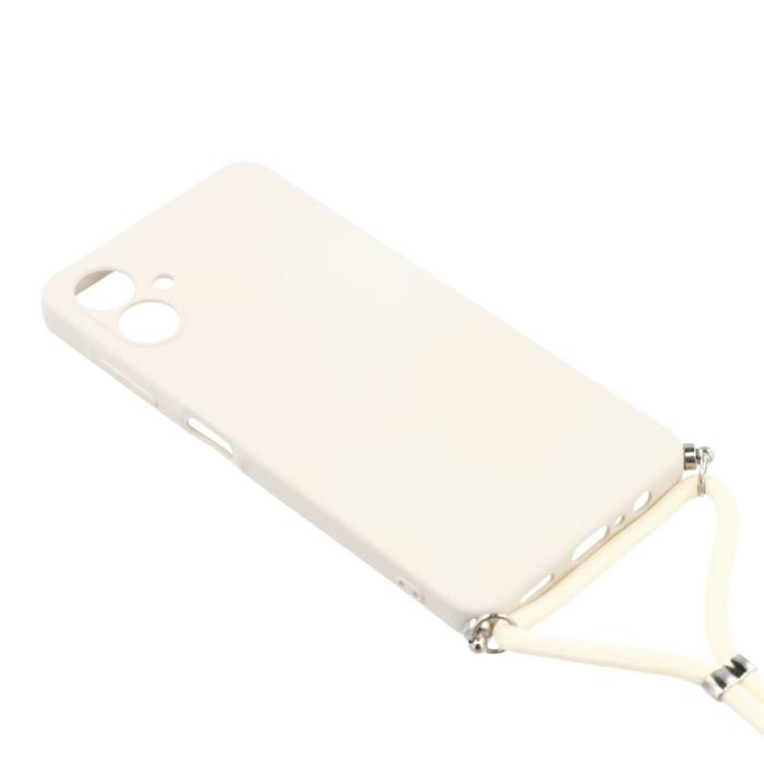 Bild 3, Samsung Galaxy A07 Skal TPU Med Mobilsnöre Vit