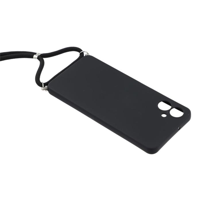 Bild 4, Samsung Galaxy A07 Skal TPU Med Mobilsnöre Svart