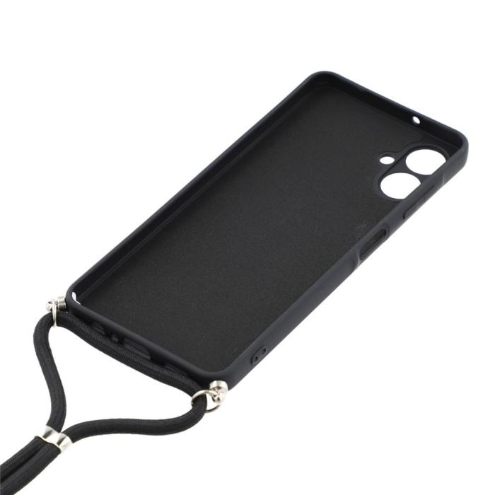Bild 5, Samsung Galaxy A07 Skal TPU Med Mobilsnöre Svart