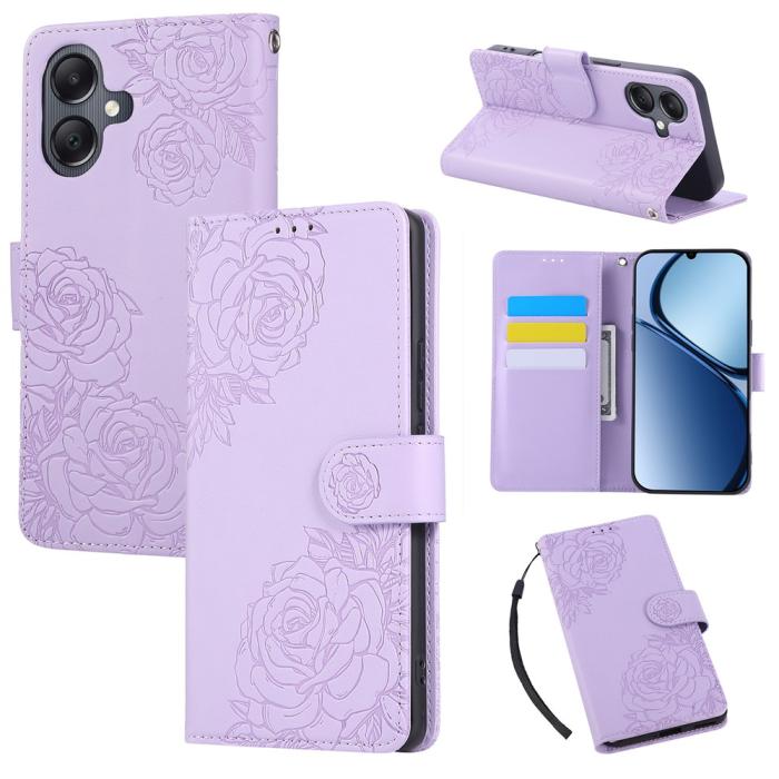 Bild 6, Samsung Galaxy A07 Fodral Med Tryck Blommor Lila