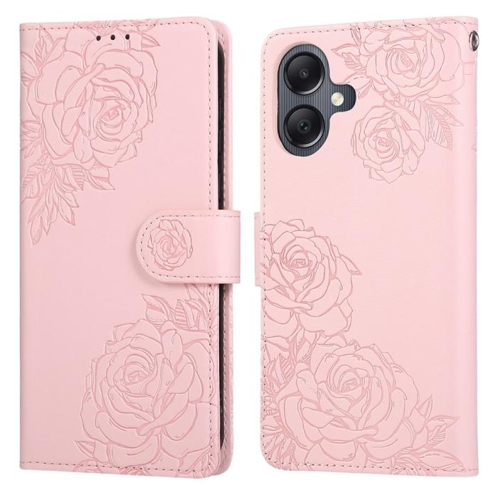Bild 1, Samsung Galaxy A07 Fodral Med Tryck Blommor Roséguld