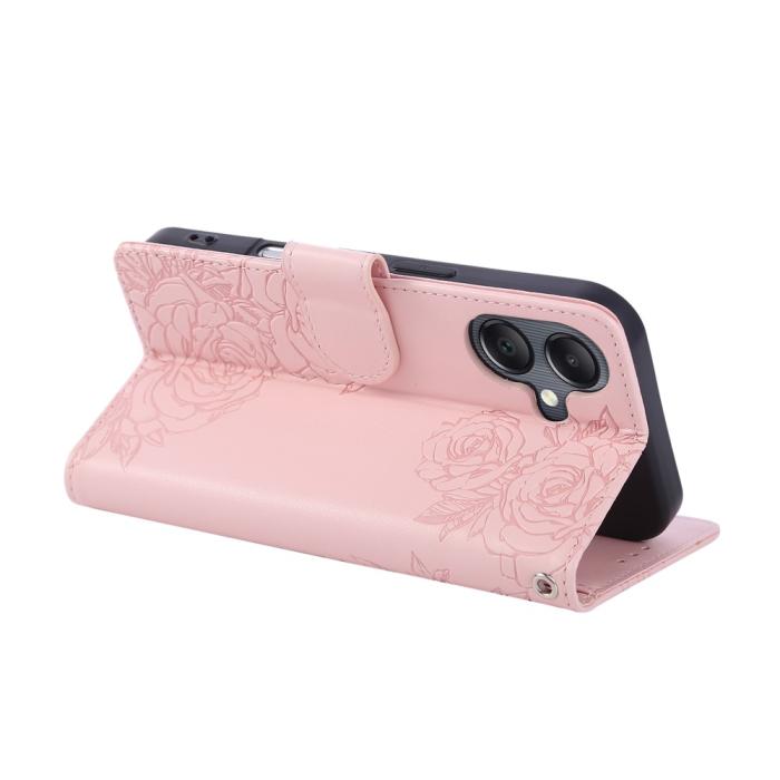 Bild 4, Samsung Galaxy A07 Fodral Med Tryck Blommor Roséguld