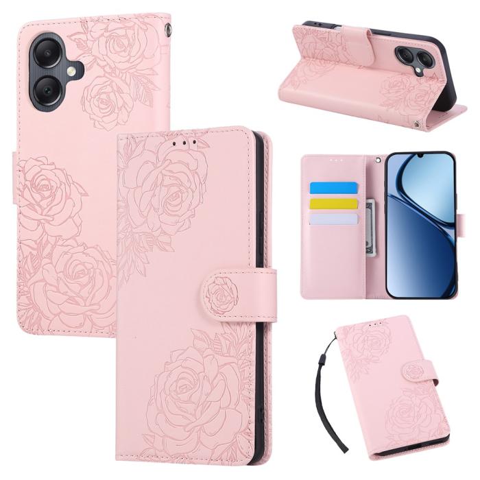 Bild 6, Samsung Galaxy A07 Fodral Med Tryck Blommor Roséguld