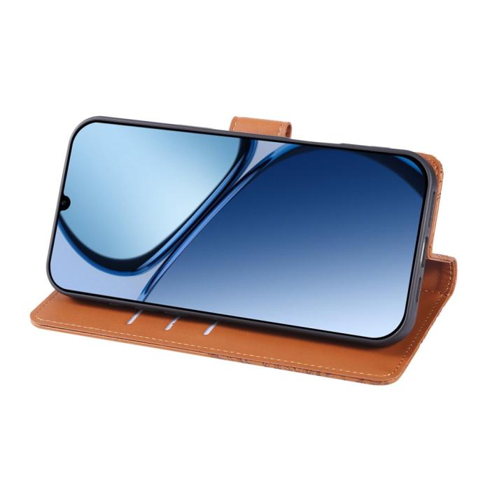 Bild 3, Samsung Galaxy A07 Fodral Med Tryck Blommor Brun