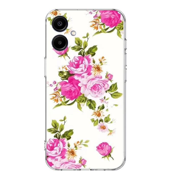 Bild 2, Samsung Galaxy A07 Skal Med Tryck Rosa Blommor