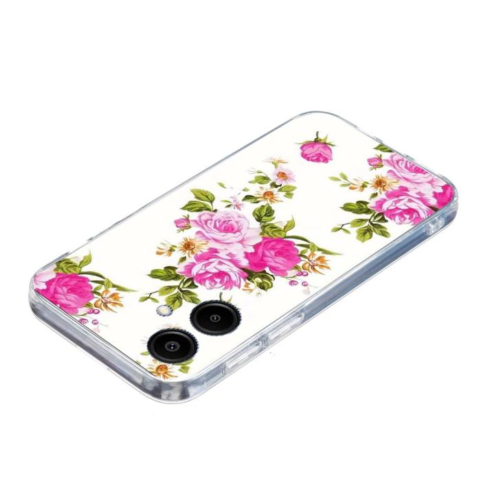 Bild 4, Samsung Galaxy A07 Skal Med Tryck Rosa Blommor