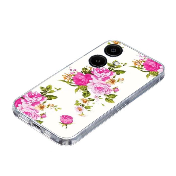 Bild 5, Samsung Galaxy A07 Skal Med Tryck Rosa Blommor