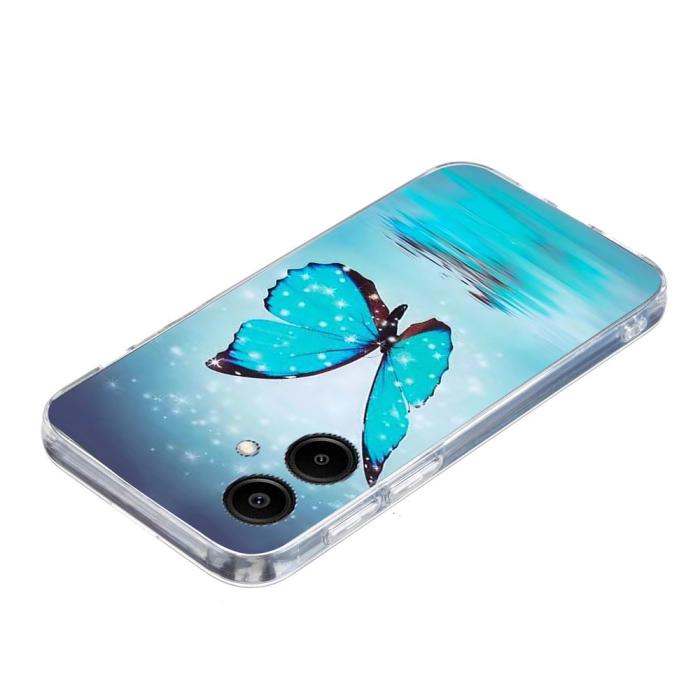 Bild 4, Samsung Galaxy A07 Skal Med Tryck Blå Fjäril