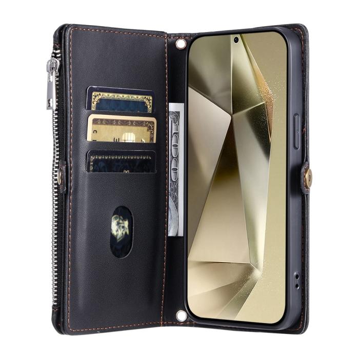 Bild 2, Samsung Galaxy S25 FE Fodral Multifunktionellt Läder Svart