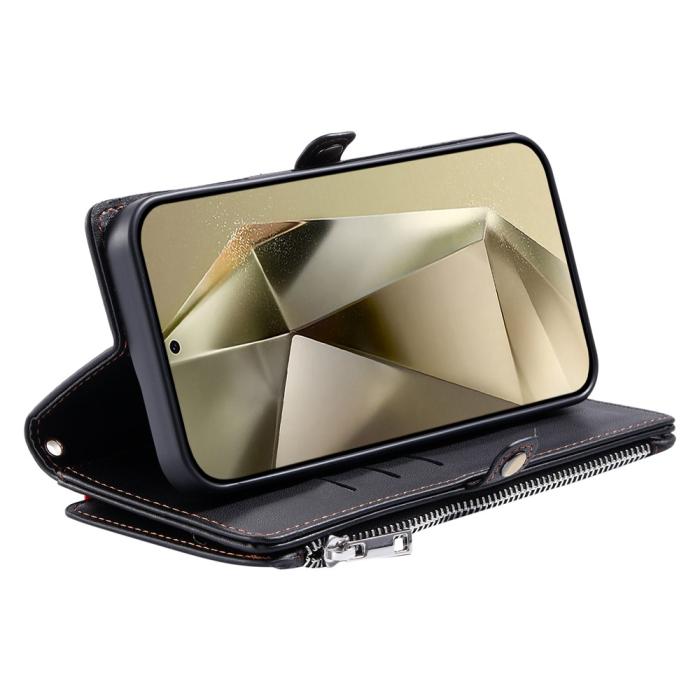 Bild 4, Samsung Galaxy S25 FE Fodral Multifunktionellt Läder Svart