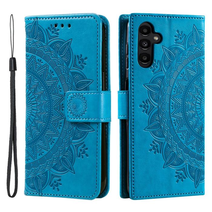 Bild 1, Samsung Galaxy S25 FE Fodral Mandala Läder Blå