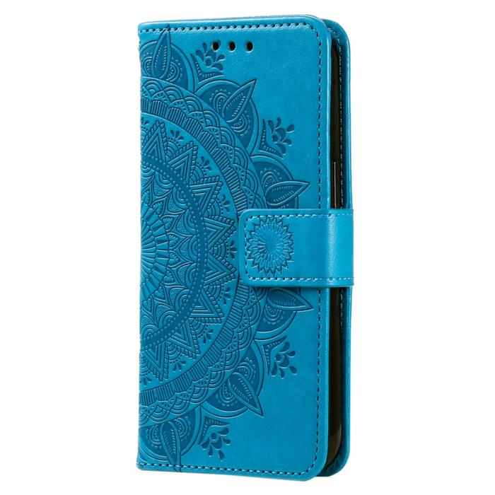 Bild 5, Samsung Galaxy S25 FE Fodral Mandala Läder Blå