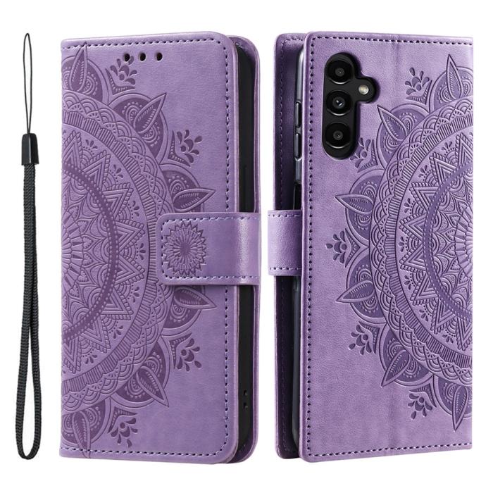 Bild 1, Samsung Galaxy S25 FE Fodral Mandala Läder Lila