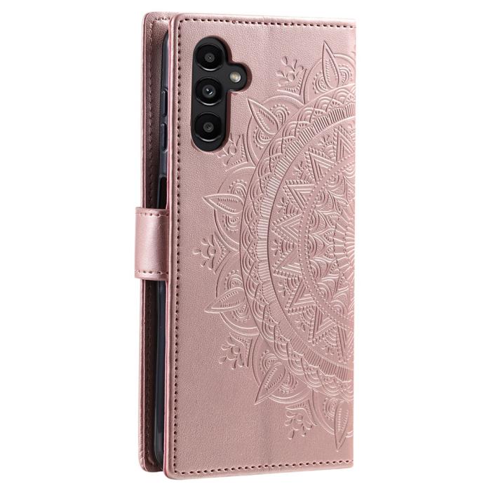 Bild 6, Samsung Galaxy S25 FE Fodral Mandala Läder Roséguld