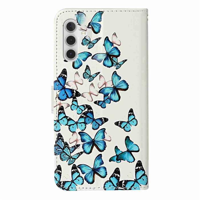 Bild 6, Samsung Galaxy S25 FE Fodral Med Tryck Blåa Fjärilar