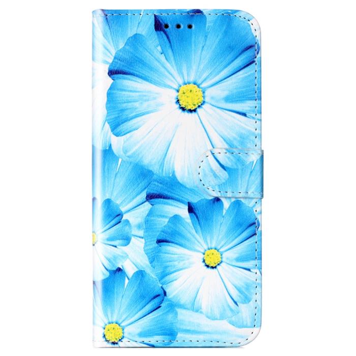 Bild 5, Samsung Galaxy S25 FE Fodral Med Tryck Blå Blommor