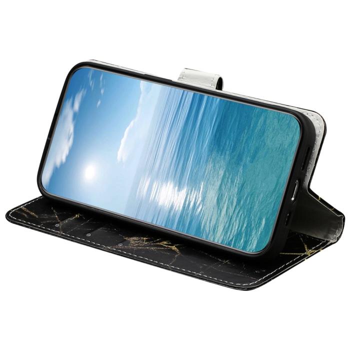 Bild 3, Samsung Galaxy S25 FE Fodral Med Tryck Svart Marmor