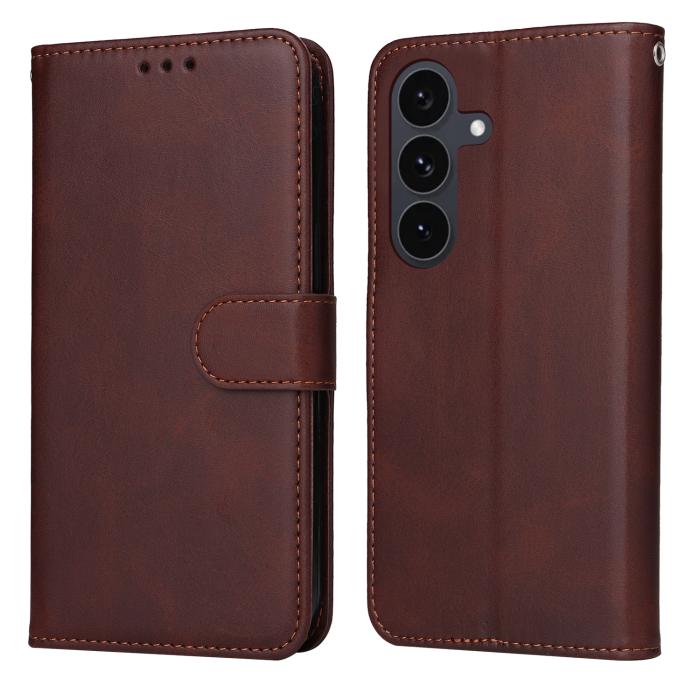 Bild 1, Samsung Galaxy S25 FE Plånboksfodral Läder Brun