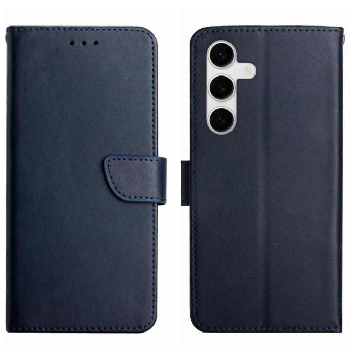 Bild 1, Samsung Galaxy S25 FE Fodral Äkta Läder Blå