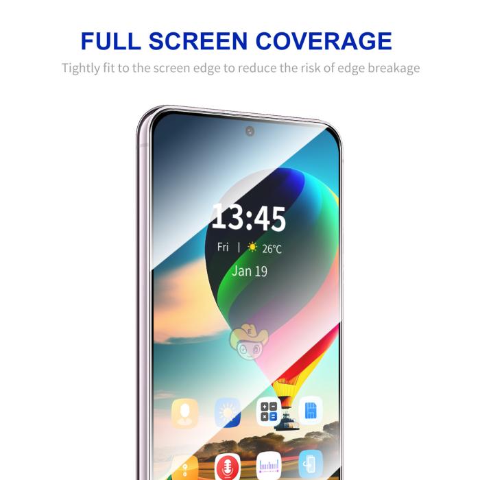 Bild 2, ENKAY Galaxy S25 FE 2-PACK Skärmskydd Heltäckande Härdat Glas