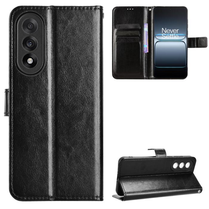 Bild 1, OnePlus Nord 5 5G Fodral Crazy Horse Läder Svart