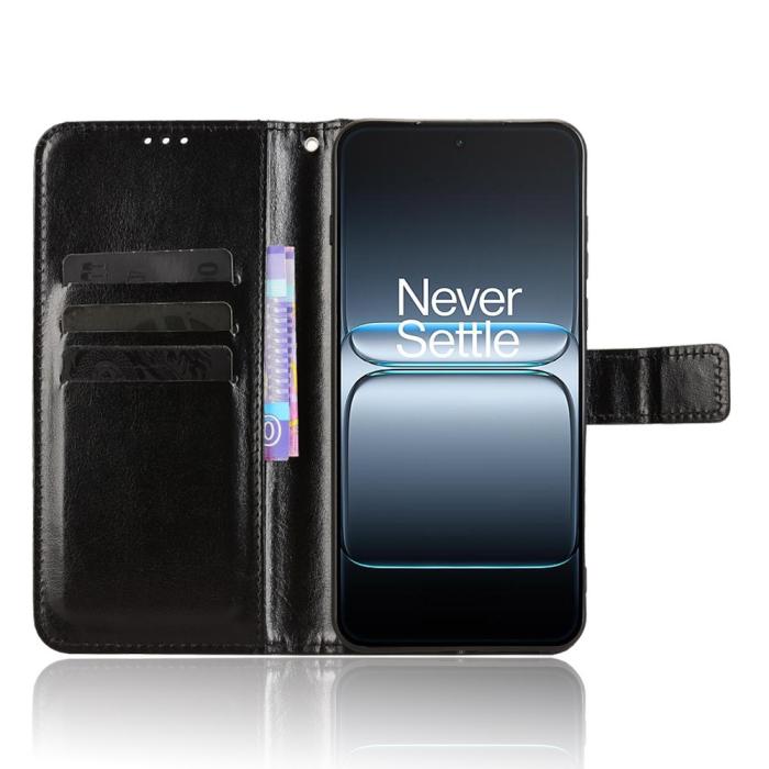 Bild 5, OnePlus Nord 5 5G Fodral Crazy Horse Läder Svart