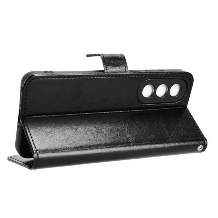 Bild 6, OnePlus Nord 5 5G Fodral Crazy Horse Läder Svart