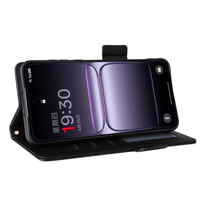 Bild 3, OnePlus Nord 5 5G Fodral Litchi Läder Svart