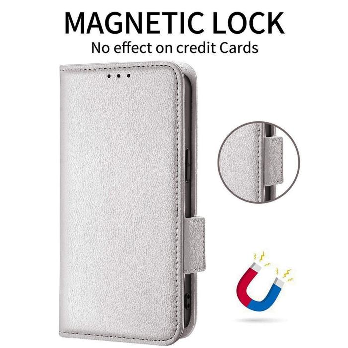 Bild 6, OnePlus Nord 5 5G Fodral Litchi Läder Vit