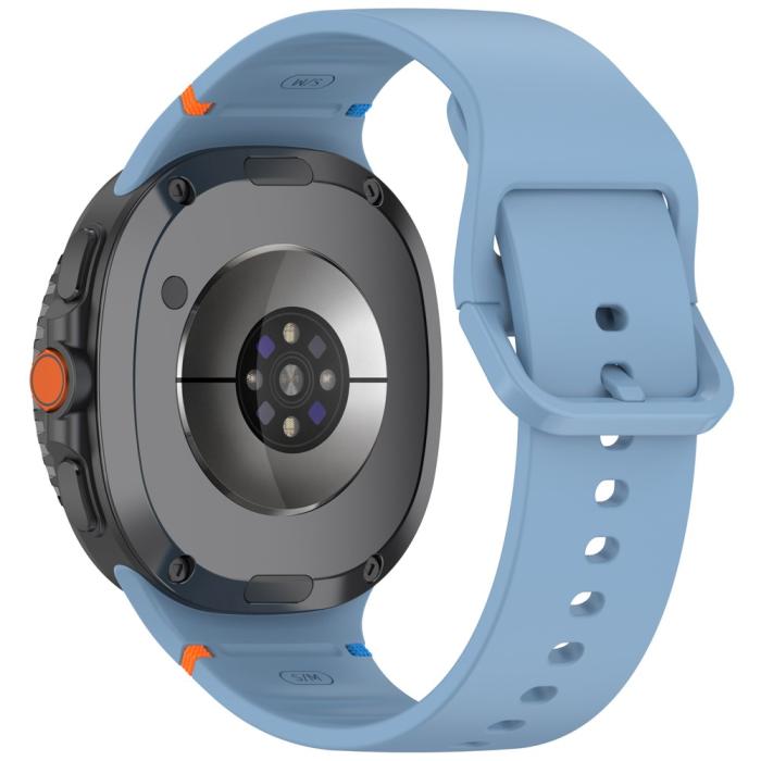Bild 1, Galaxy Watch 8 46/44/40 mm Klockarmband Silkon Blå