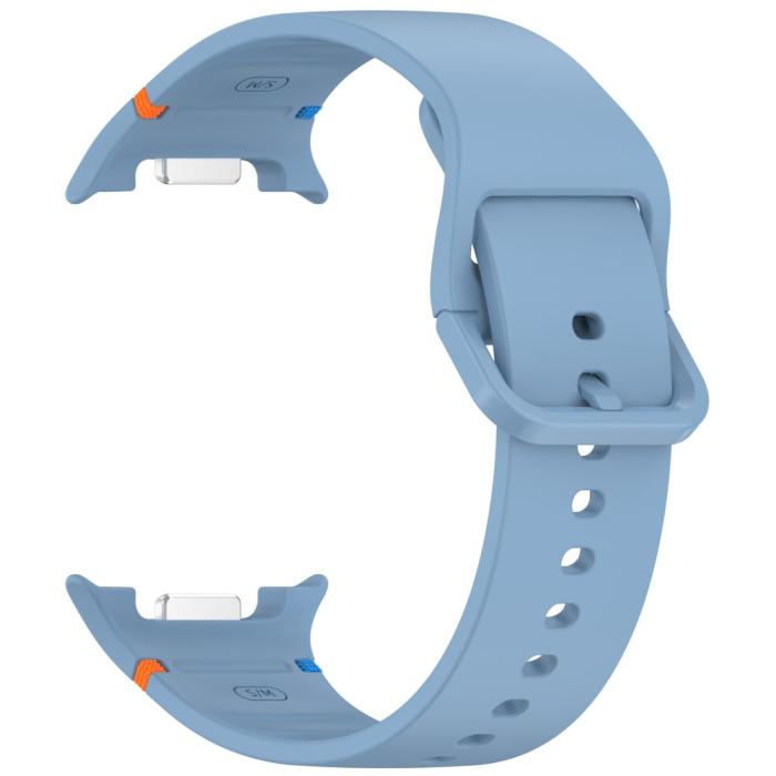 Bild 3, Galaxy Watch 8 46/44/40 mm Klockarmband Silkon Blå