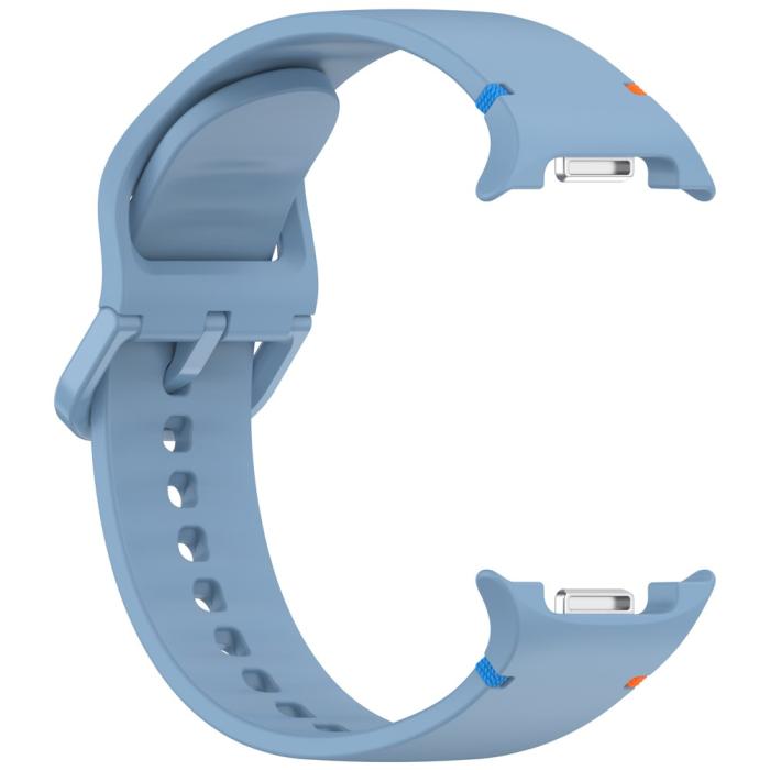 Bild 4, Galaxy Watch 8 46/44/40 mm Klockarmband Silkon Blå