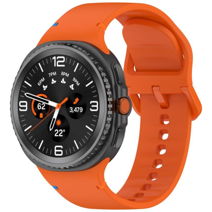 Bild 2, Galaxy Watch 8 46/44/40 mm Klockarmband Silkon Orange