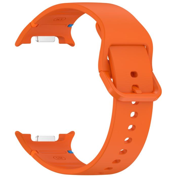 Bild 3, Galaxy Watch 8 46/44/40 mm Klockarmband Silkon Orange