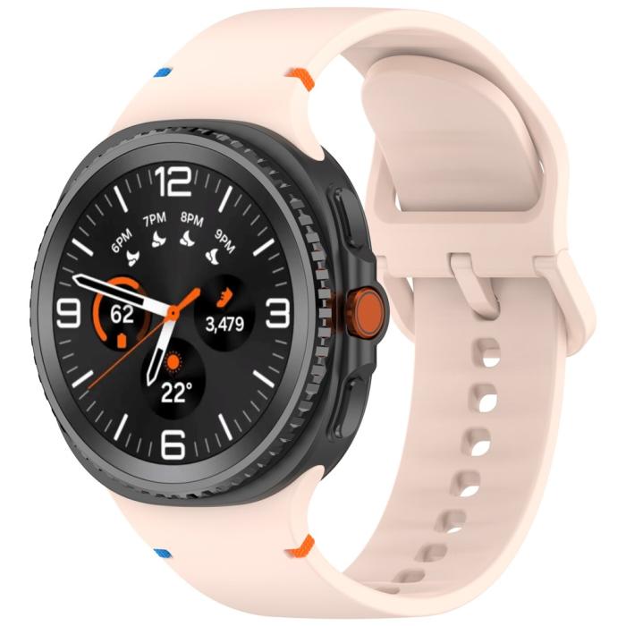 Bild 2, Galaxy Watch 8 46/44/40 mm Klockarmband Silkon Rosa
