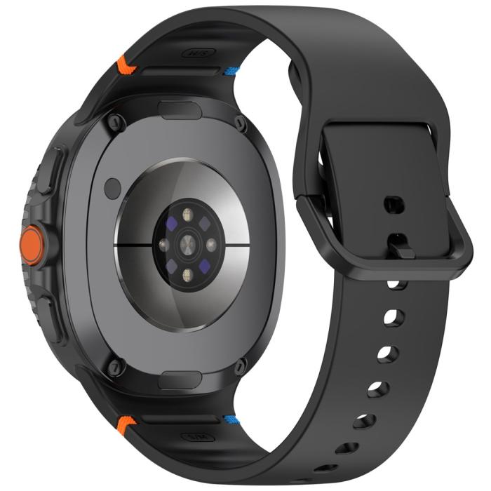 Bild 1, Galaxy Watch 8 46/44/40 mm Klockarmband Silkon Svart