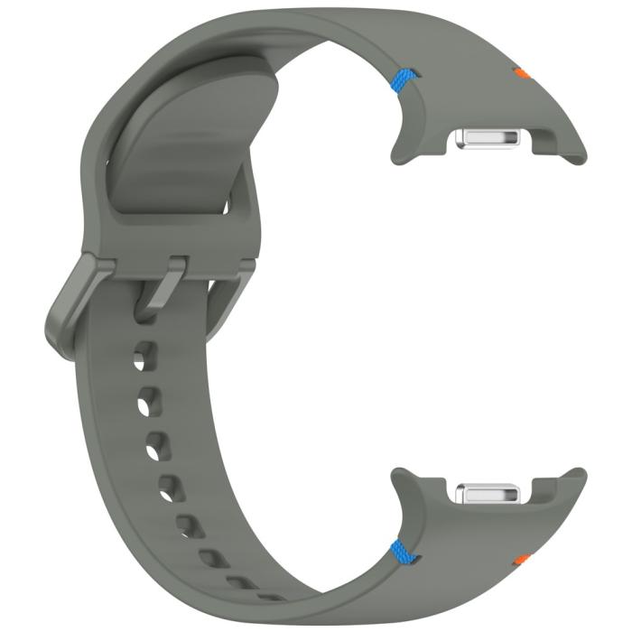 Bild 4, Galaxy Watch 8 46/44/40 mm Klockarmband Silkon Militär Grön
