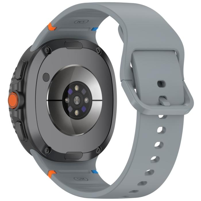 Bild 1, Galaxy Watch 8 46/44/40 mm Klockarmband Silkon Grå