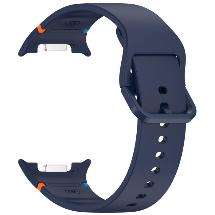 Bild 3, Galaxy Watch 8 46/44/40 mm Klockarmband Silkon Mörk Blå