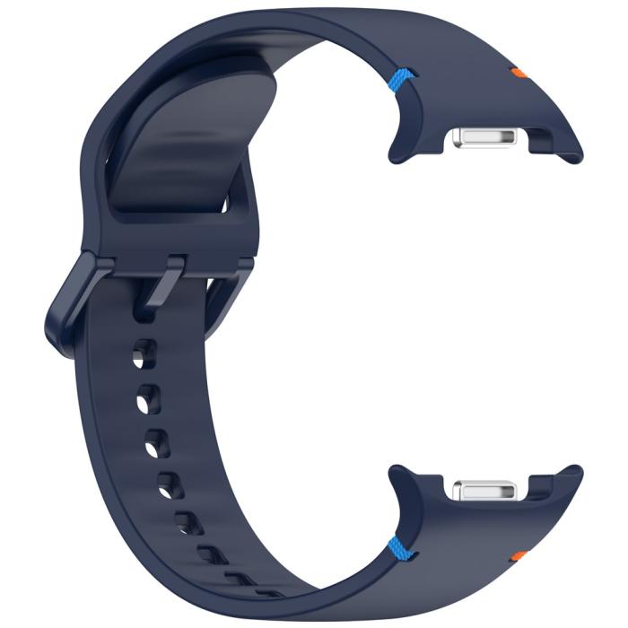 Bild 4, Galaxy Watch 8 46/44/40 mm Klockarmband Silkon Mörk Blå