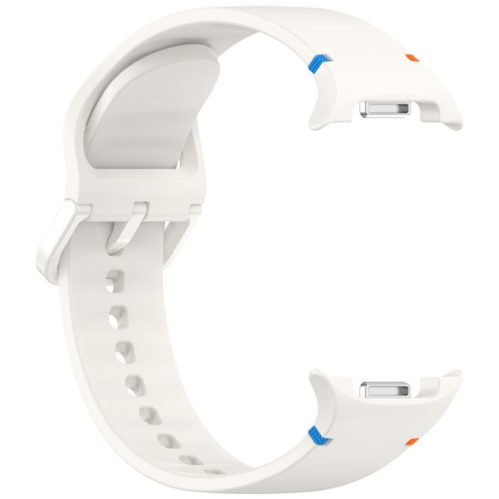 Bild 4, Galaxy Watch 8 46/44/40 mm Klockarmband Silkon Beige