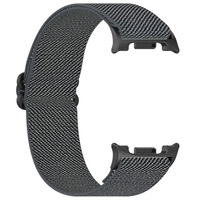 Bild 2, Galaxy Watch 8 46/44/40 mm Armband Justerbart Nylon Grå