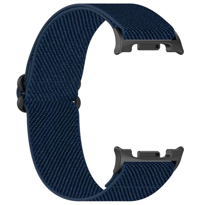 Bild 2, Galaxy Watch 8 46/44/40 mm Armband Justerbart Nylon Mörk Blå