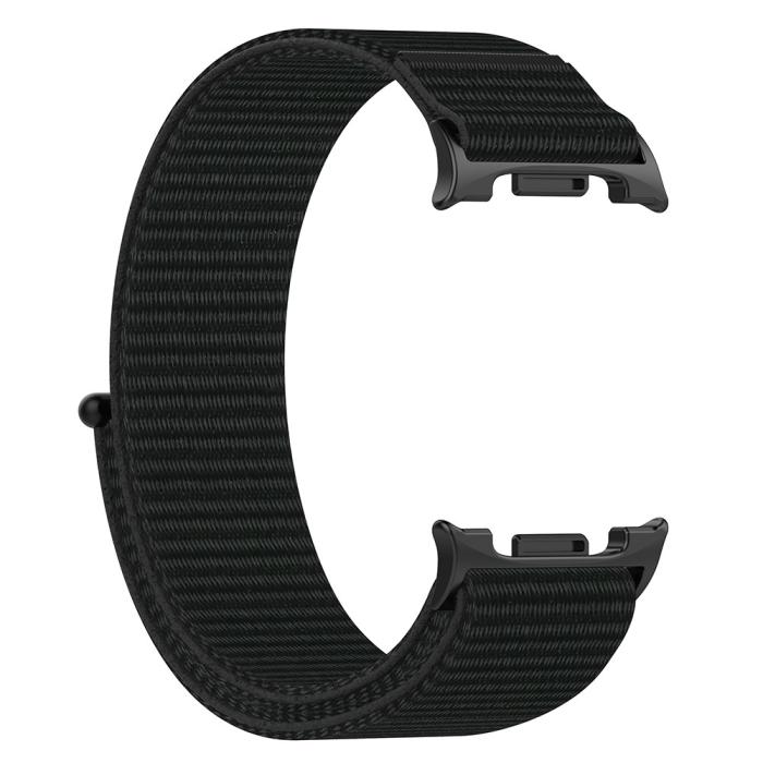 Bild 2, Galaxy Watch 8 46/44/40 mm Armband Nylon Loop Svart