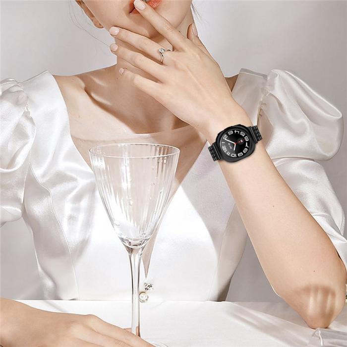 Bild 5, Galaxy Watch 8 46/44/40 mm Armband Rostfritt Stål Svart